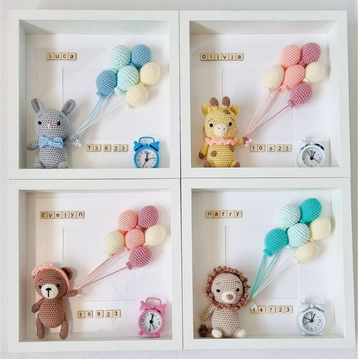 Elephant Birth Date Frame