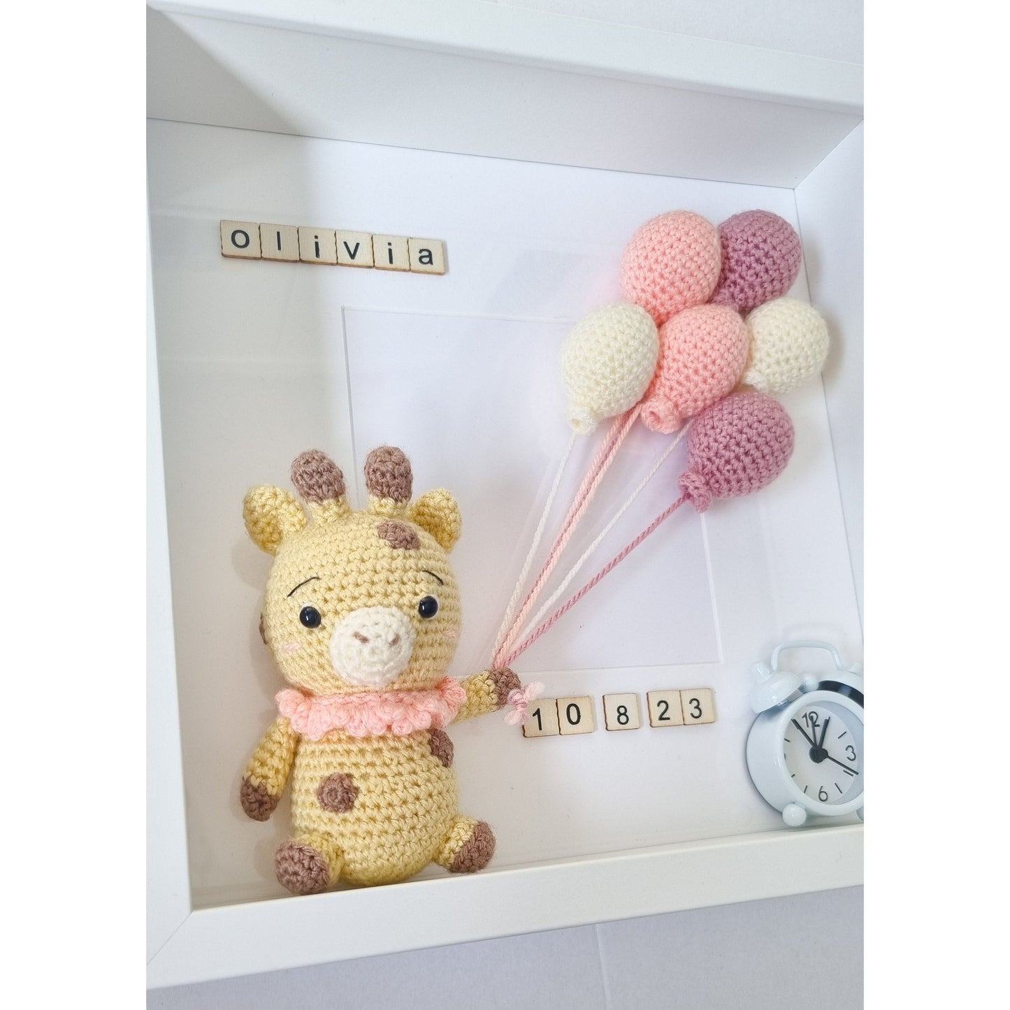 Giraffe Birth Date Frame