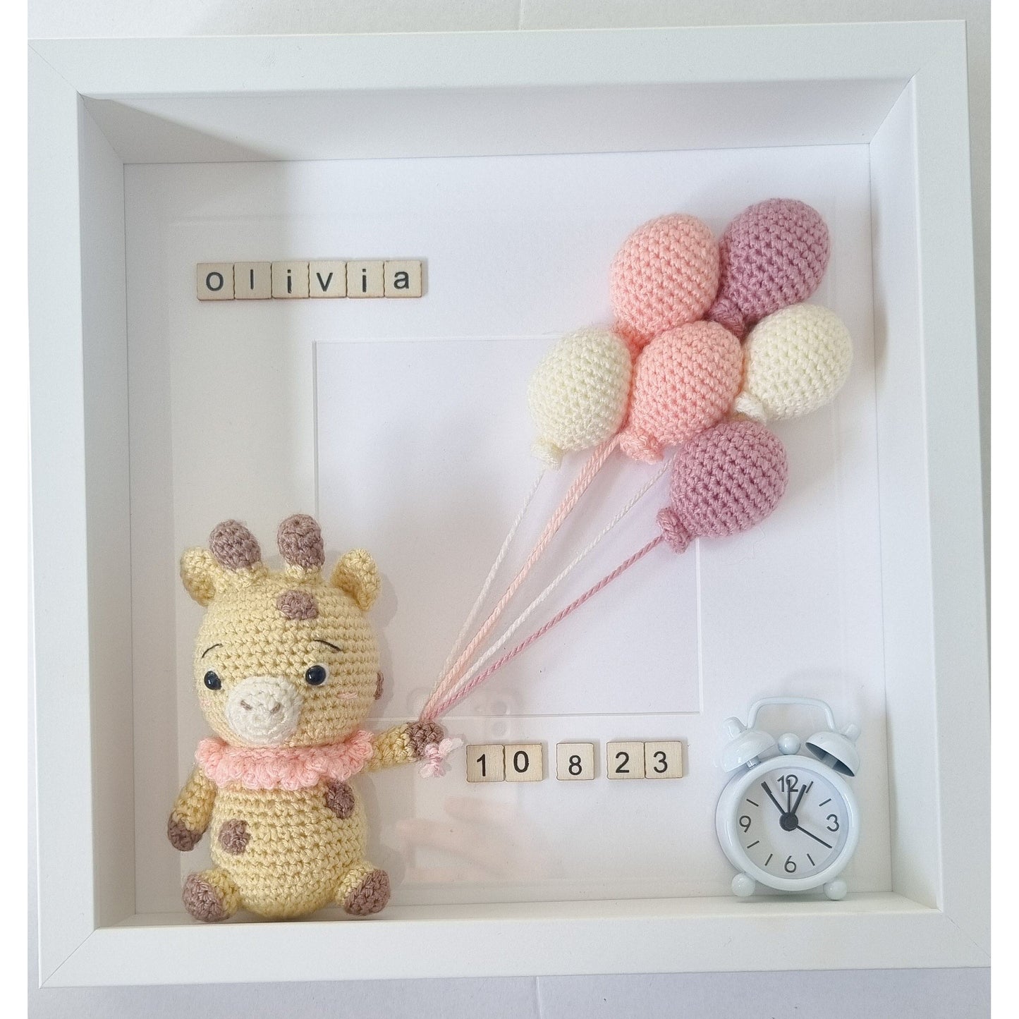 Giraffe Birth Date Frame