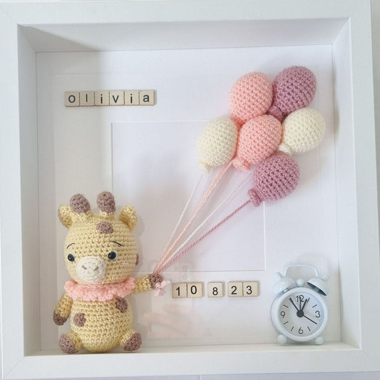 Giraffe Birth Date Frame