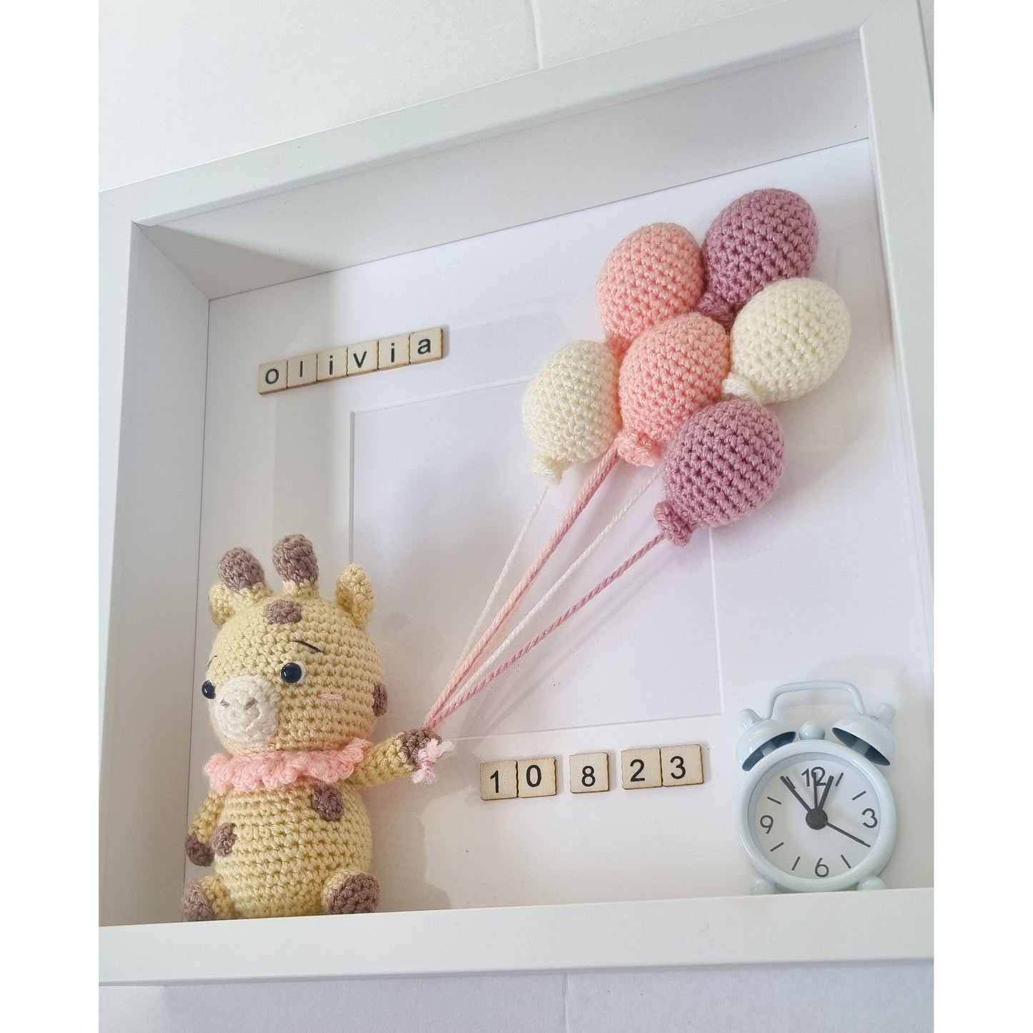 Giraffe Birth Date Frame