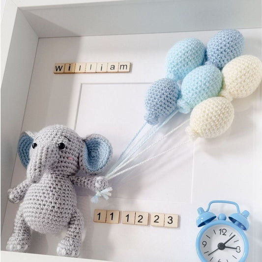 Elephant Birth Date Frame
