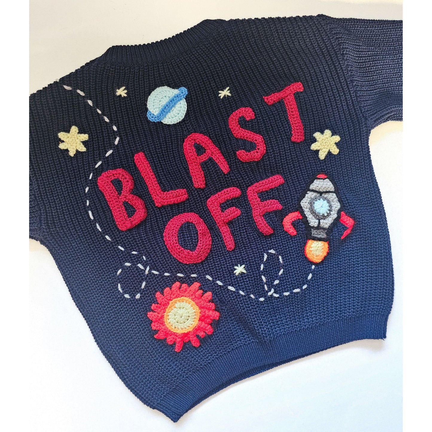 Blast Off! Ready-made knit (18-24 months)
