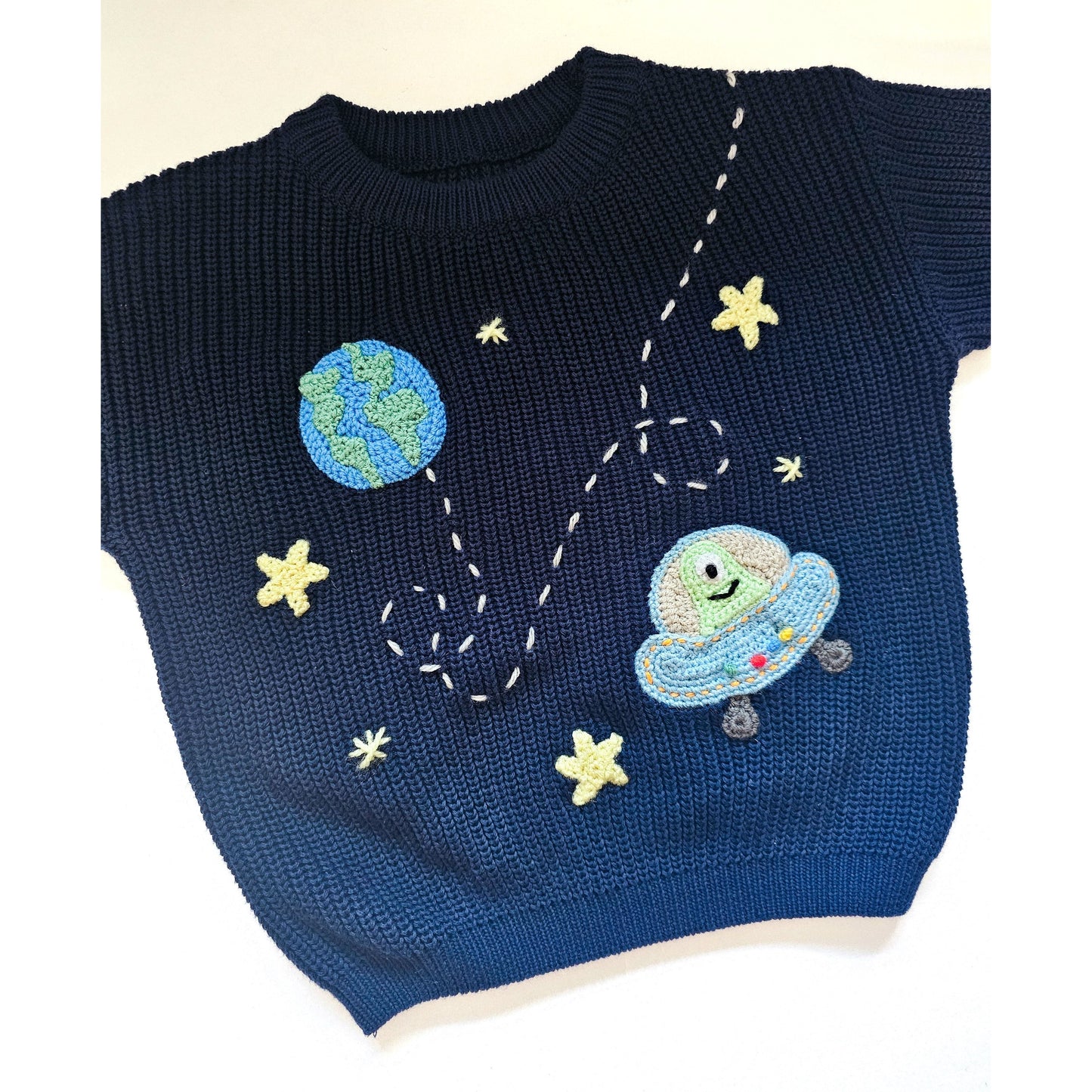 Blast Off! Ready-made knit (18-24 months)