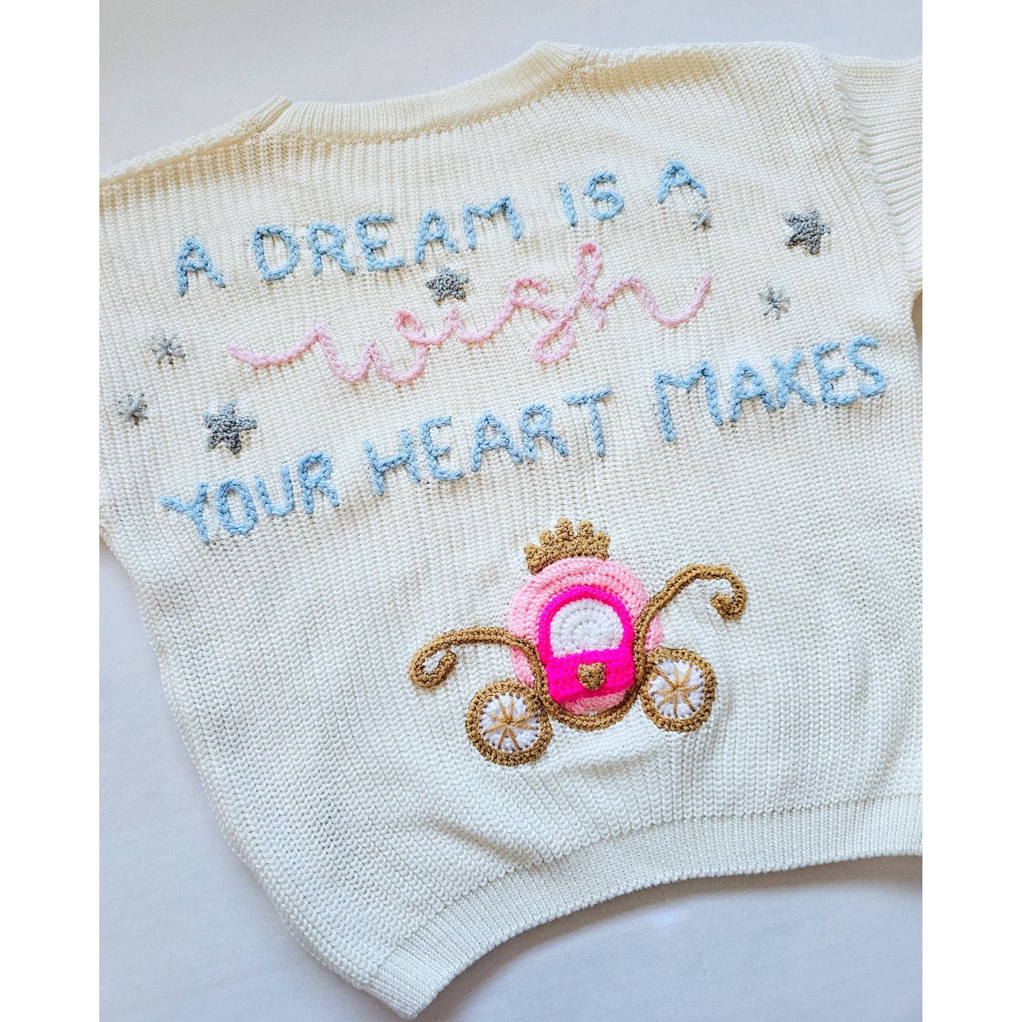 Princess embroidered Jumper - Made to order