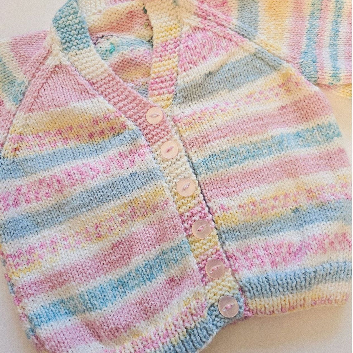 "Shall we have tea first?” – One of a Kind Alice in Wonderland Hand-Knitted Cardigan (Age 1–2 Years)