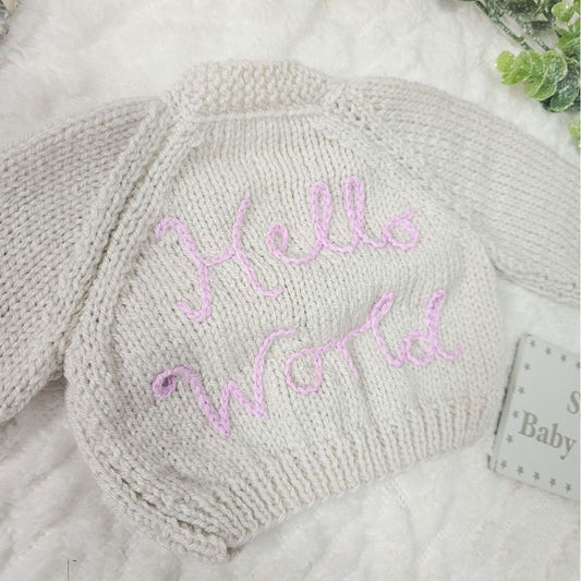 Hello World Newborn Knit