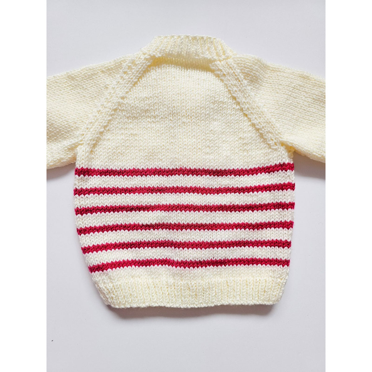 Red and Cream Stripe (3 - 6 months)