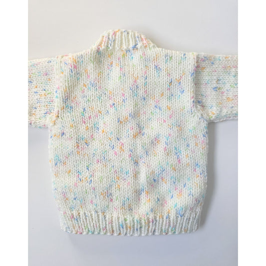 White Speckled Textured Knit (3 - 6 months)