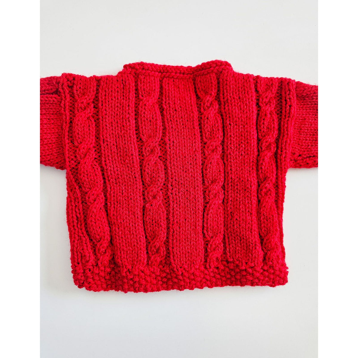 Red Cable Knit (3 - 6 months)