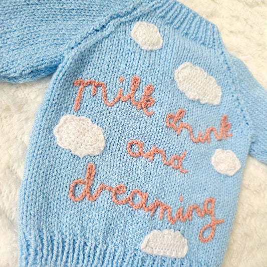 Milk Drunk and Dreaming Knit (Age 0-3 months)