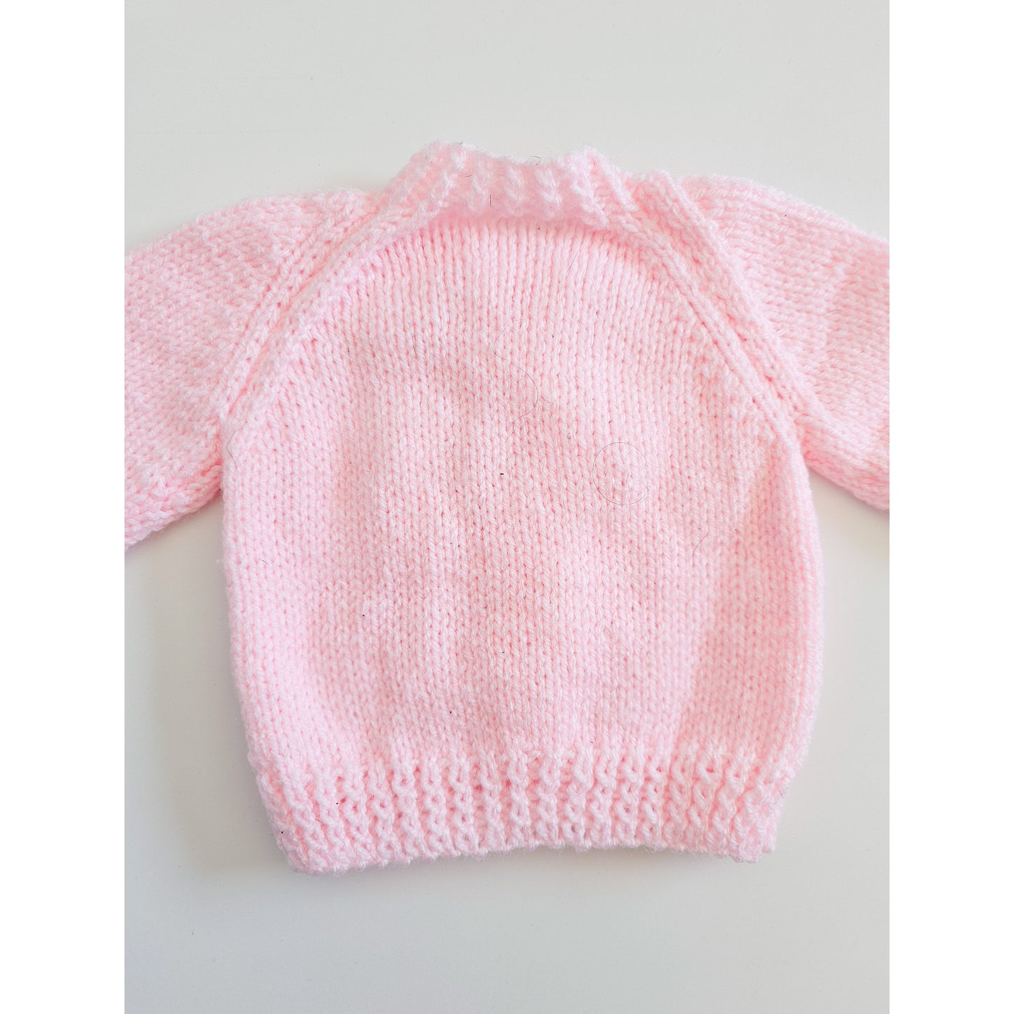 Pink and White Floral Knit (Newborn)