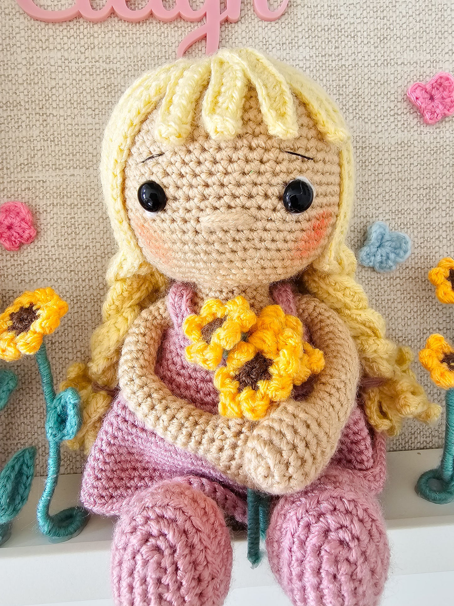 Pigtails and Petals Mini Me Personalised Frame