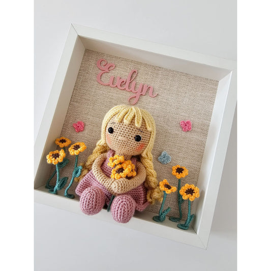 Pigtails and Petals Mini Me Personalised Frame (most popular)