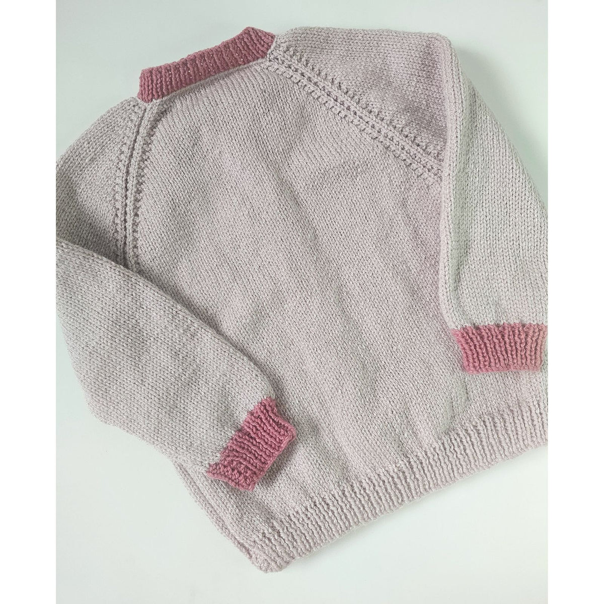 Mushroom with Cinder Rose cuffs (Age 4 - 5 years)