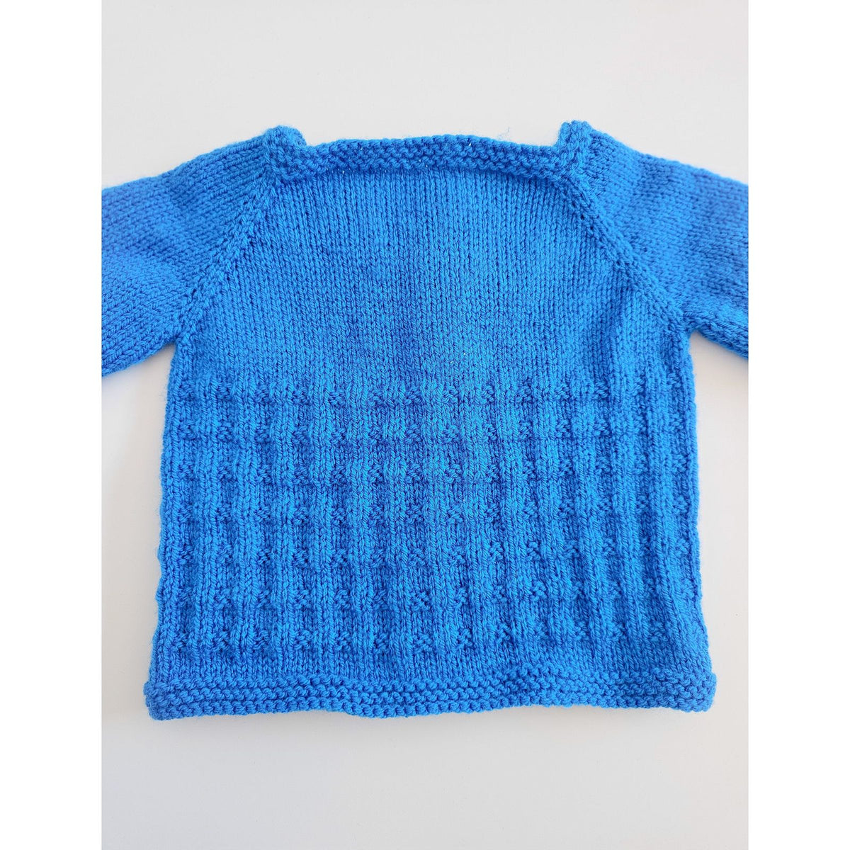 Blue Textured Knit (0 - 3 months)