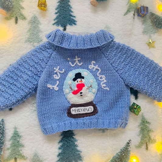 Let It Snow Christmas Knit (Age 0-3 months)