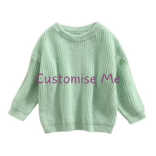 Green Design Your Own Embroidered Jumper
