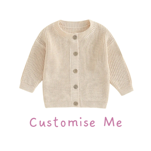 Design Your own Embroidered Cardigan (Cream)