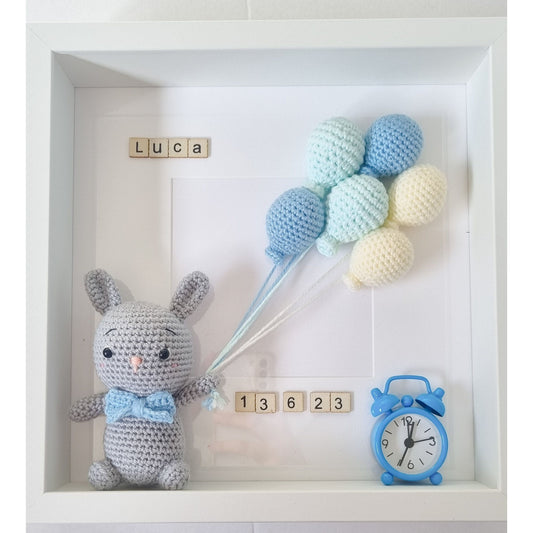 Rabbit Birth Date Frame
