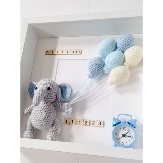 Elephant Birth Date Frame