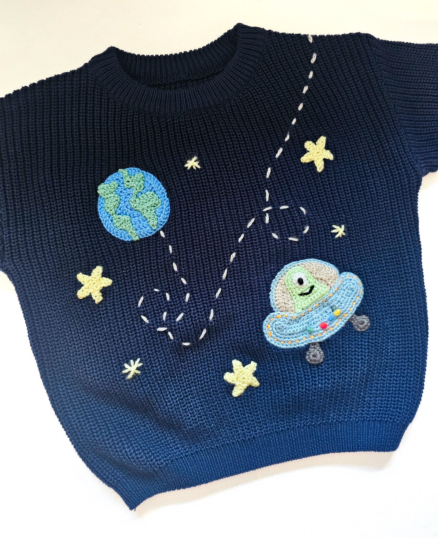 Blast Off embroidered Jumper - Made to order