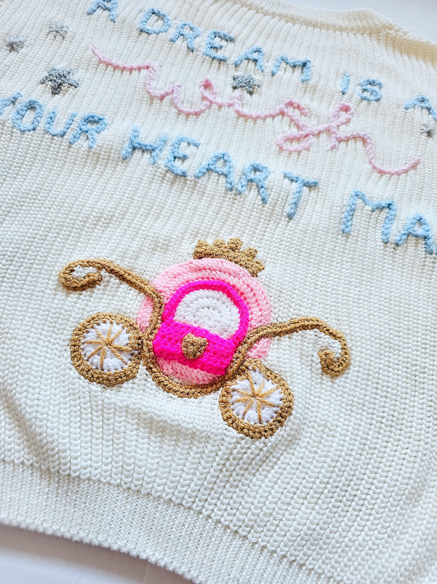 Princess embroidered Jumper - Made to order