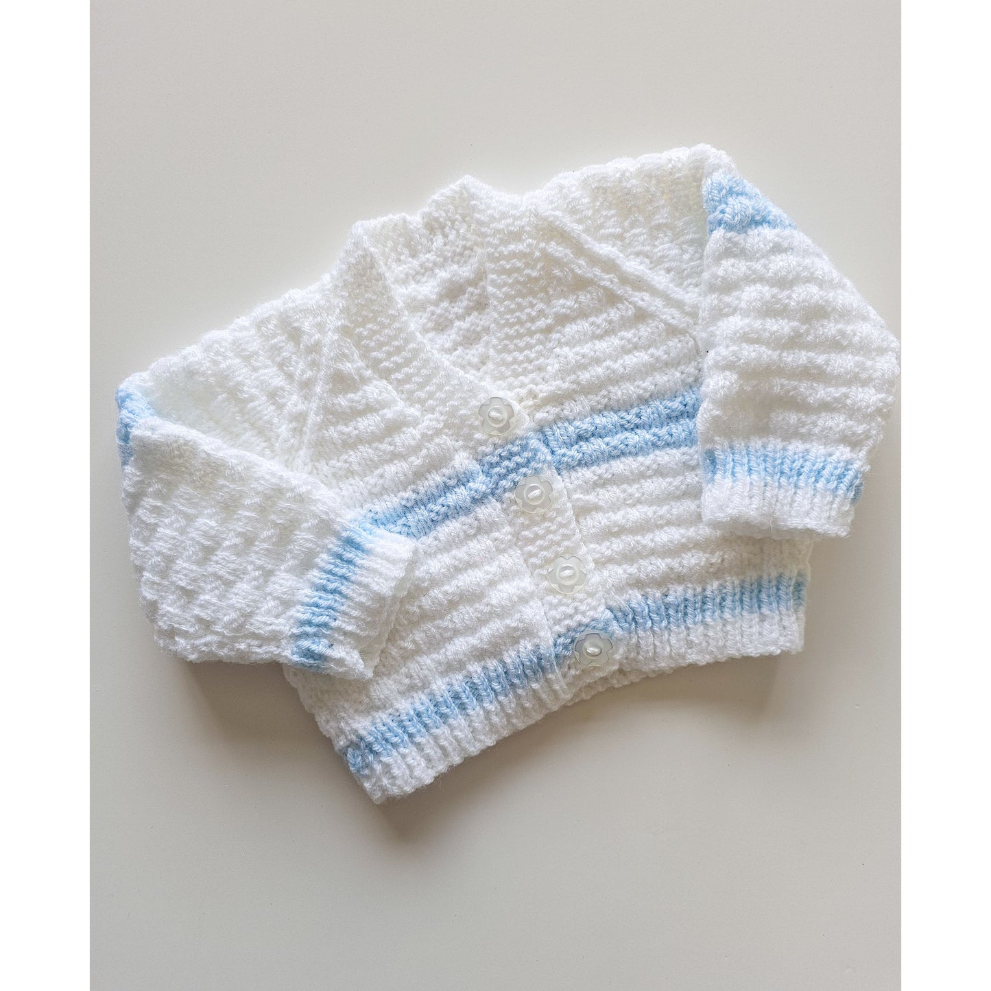 White and blue stripe (newborn)