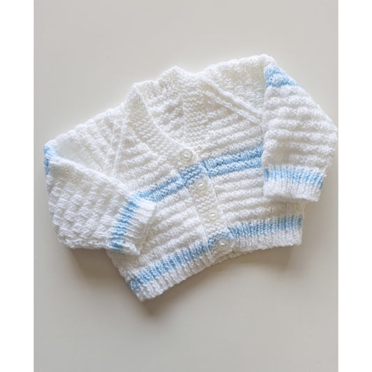 White and blue stripe (newborn)