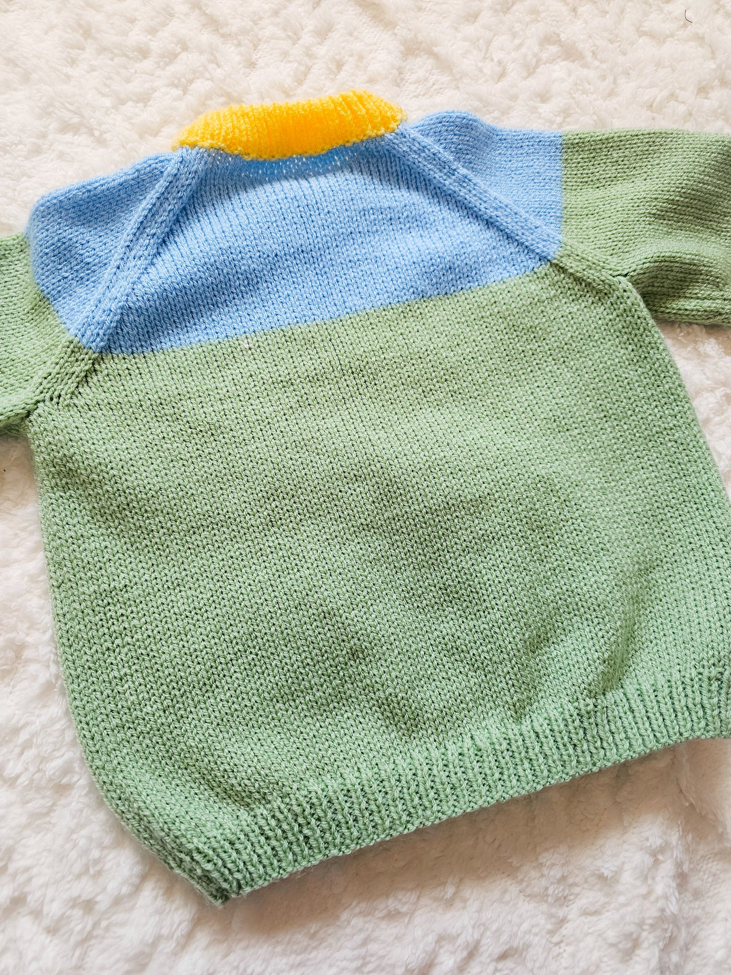 Down on the Farm Sheep Knit ready made (Age 3-4 years)