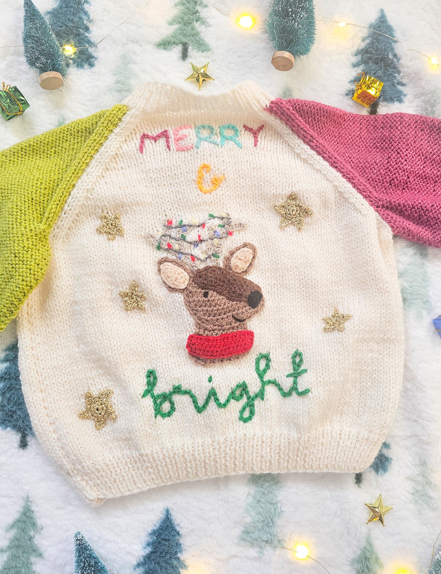 Merry + Bright Christmas Knit (Age 2-3 years)