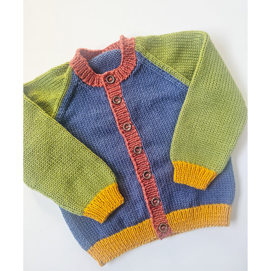 Blue/Green/Yellow Colour Block (Age 2-3 years)