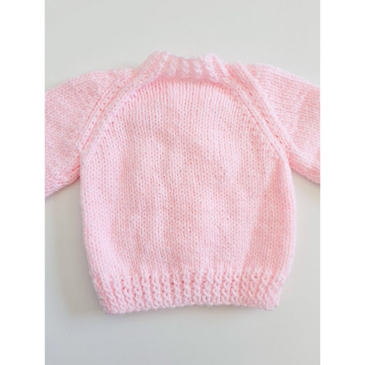 Pink and White Floral Knit (Newborn)