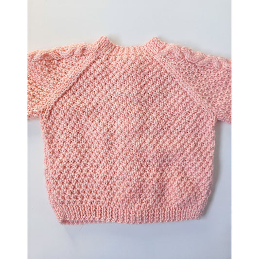 Warm peach Cable Knit (1 - 2 years)