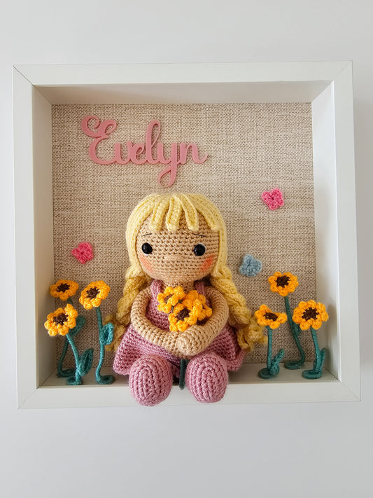 Pigtails and Petals Mini Me Personalised Frame