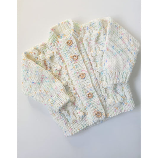 White Speckled Textured Knit (3 - 6 months)