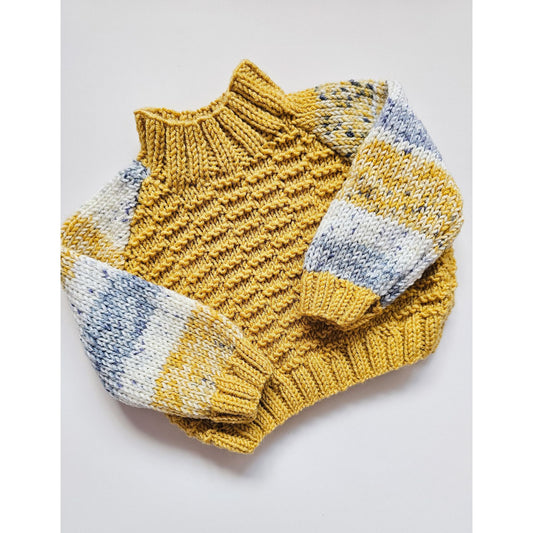 Mustard Knit (newborn) plus hat