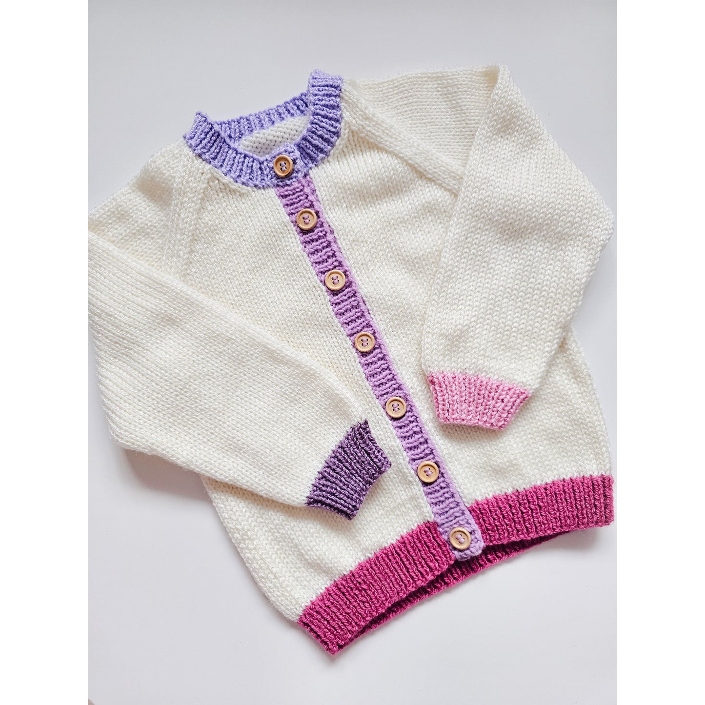 Pink/Purple Hem Knit (2-3 years)