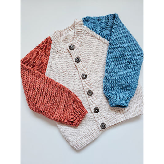 Bold Orange and Turquoise Colourblock (9 - 12 months)