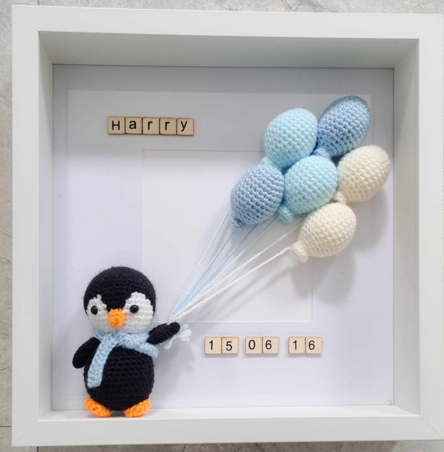 Penguin Birth Date Frame