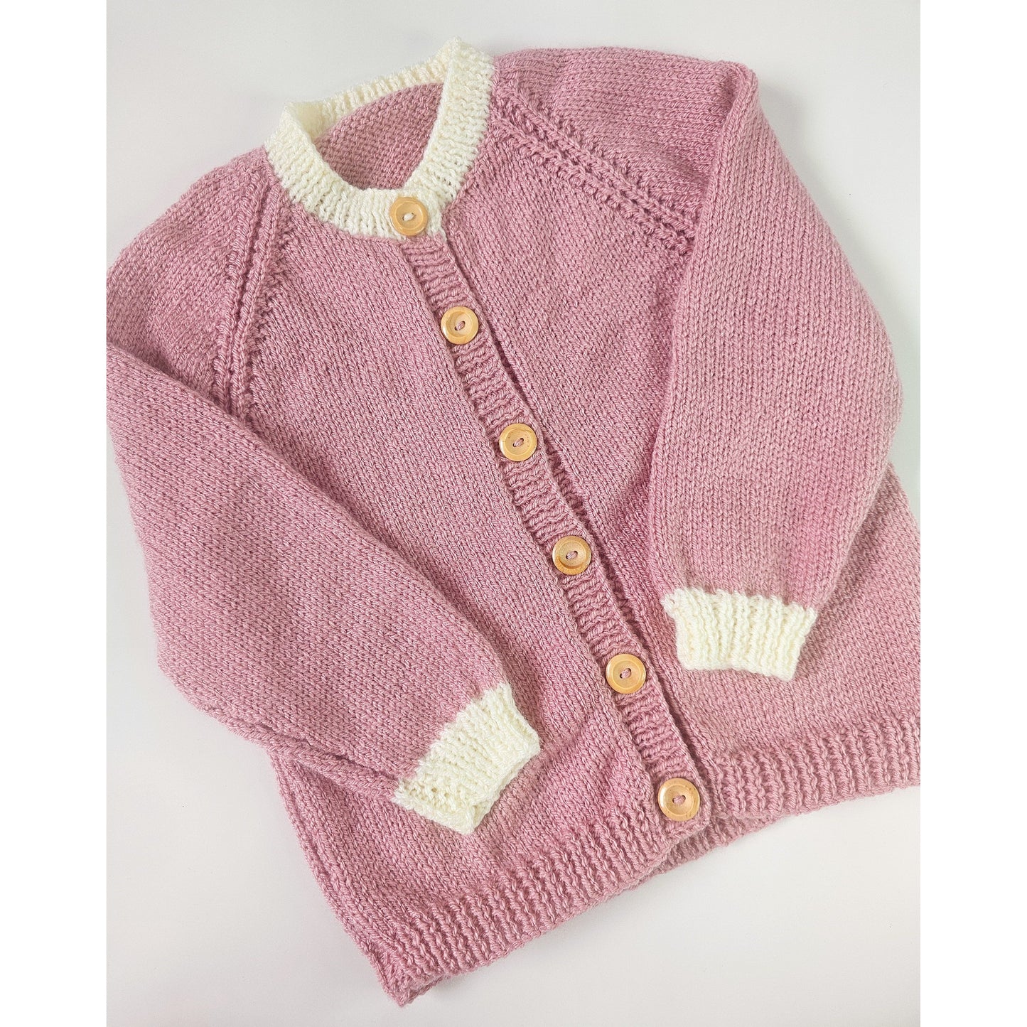 Pale Rose with Cream Cuffs (Age 4 - 5 years)