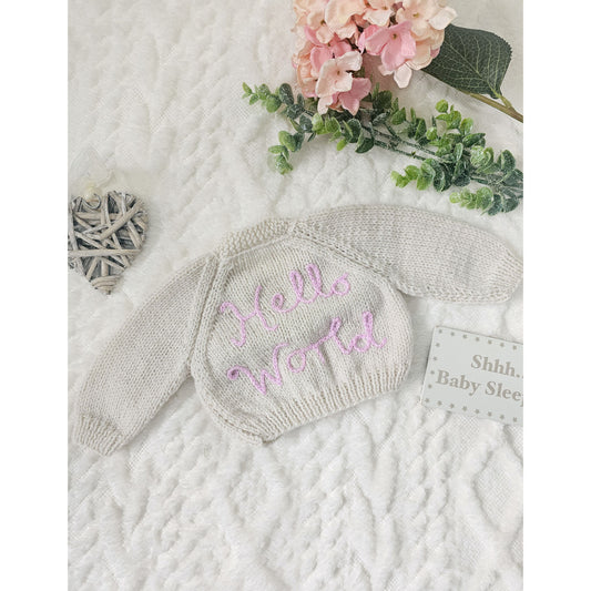 Hello World Newborn Knit