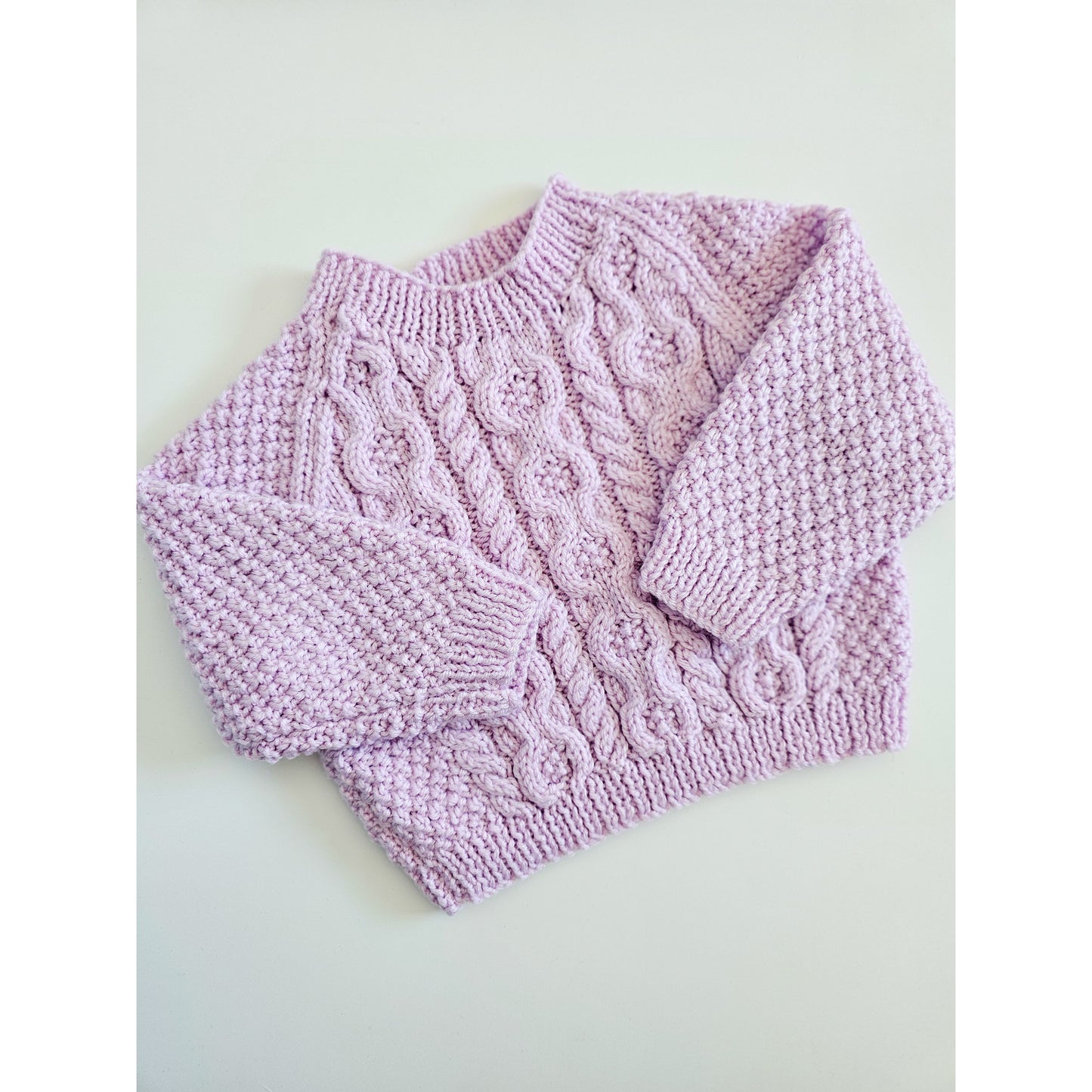 Lilac Cable Jumper (0 - 3 months)