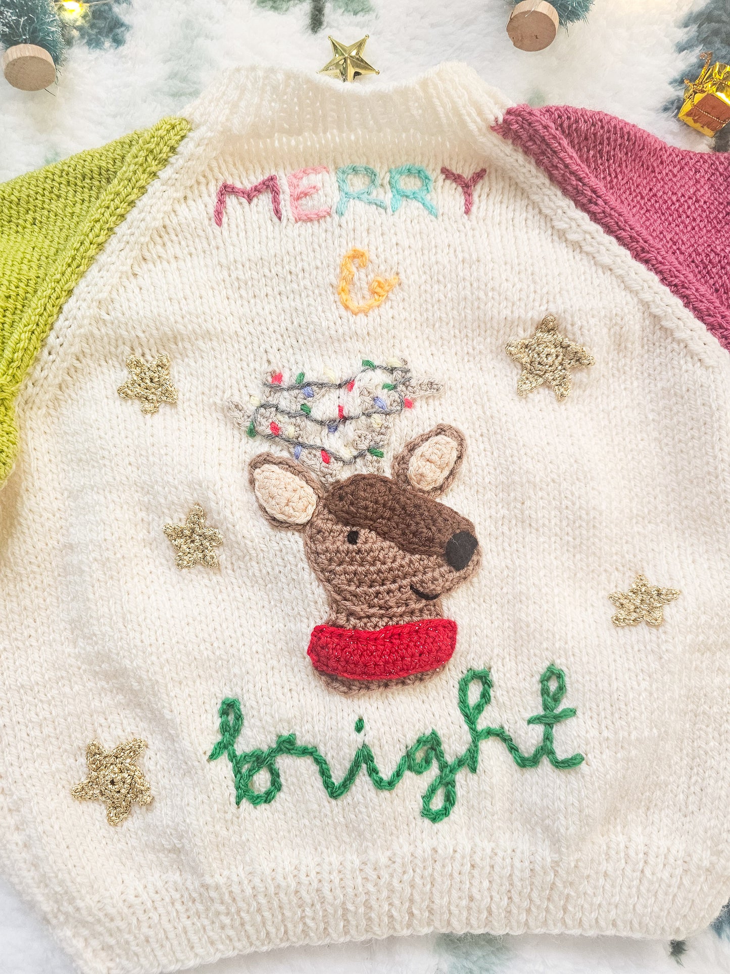 Merry + Bright Christmas Knit (Age 2-3 years)