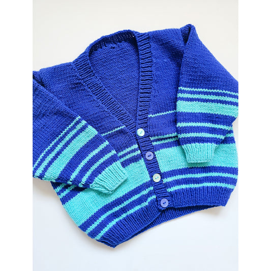 Blue and Turquoise Stripe (Age 3-4 years)