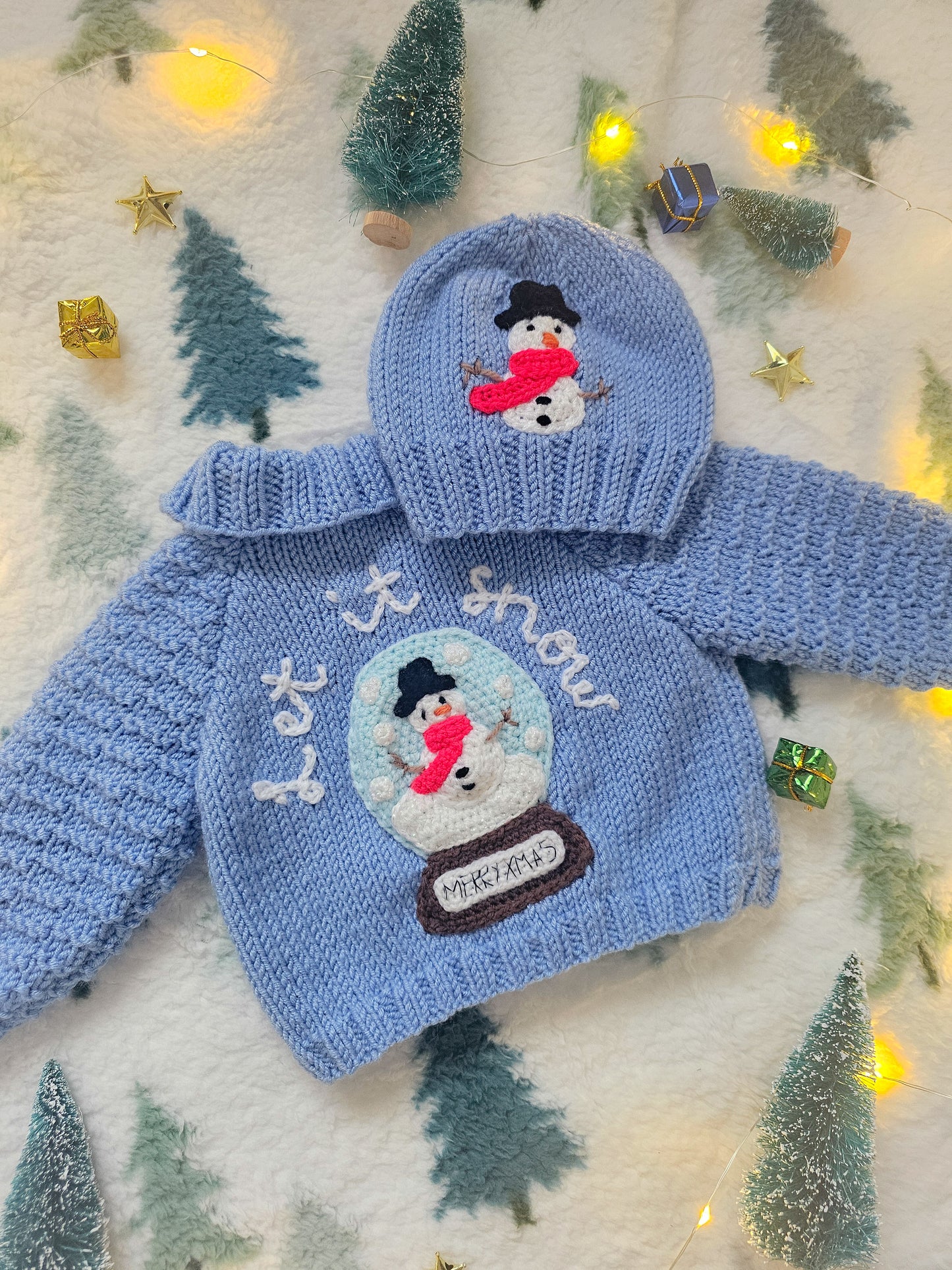 Let It Snow Christmas Knit (Age 0-3 months)
