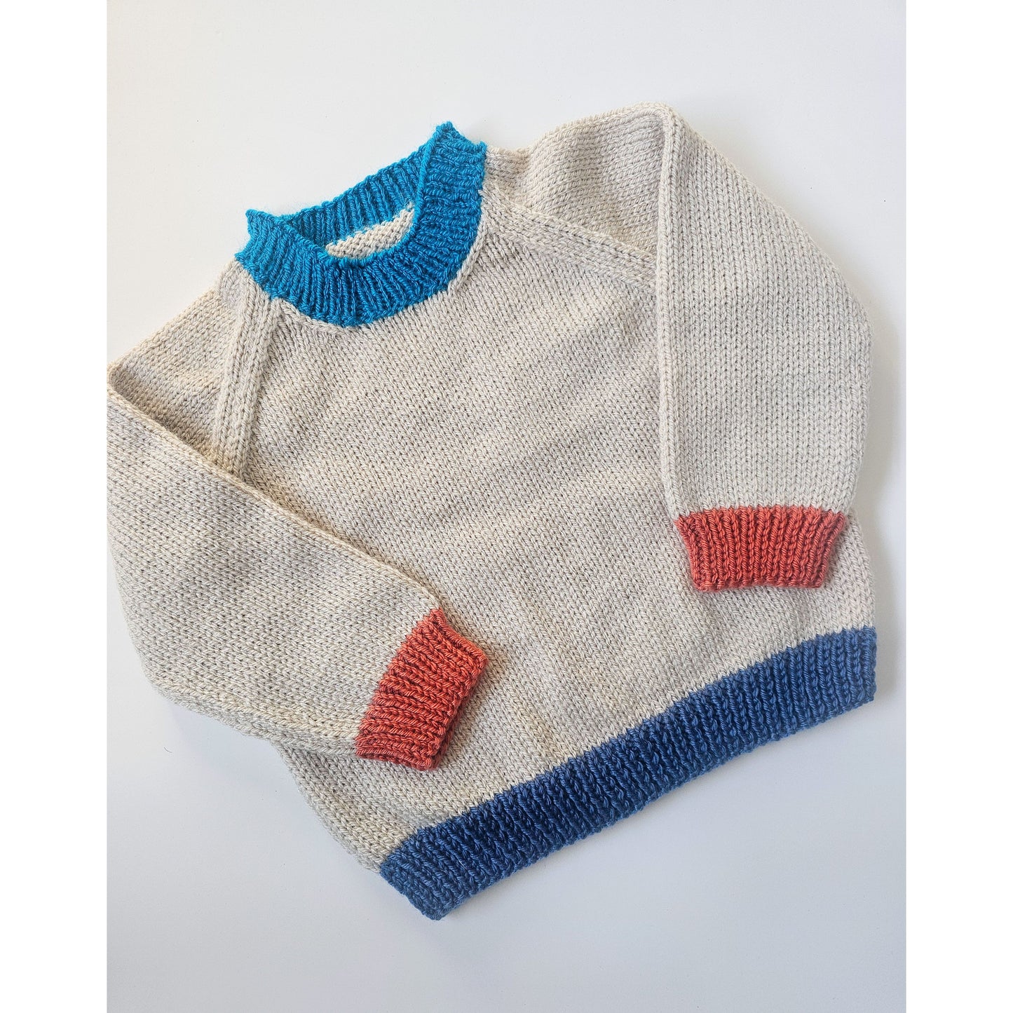 Beige/Blue/Orange Colour Block (9 - 12 months)