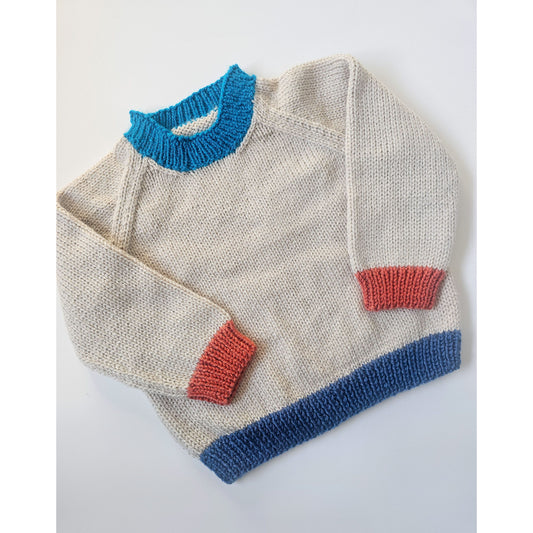 Beige/Blue/Orange Colour Block (9 - 12 months)
