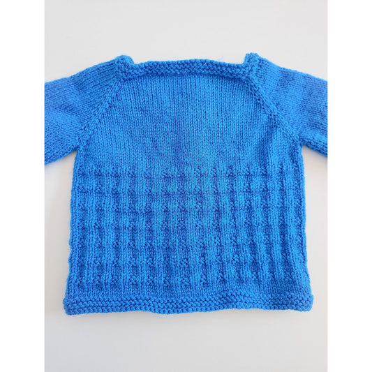 Blue Textured Knit (0 - 3 months)