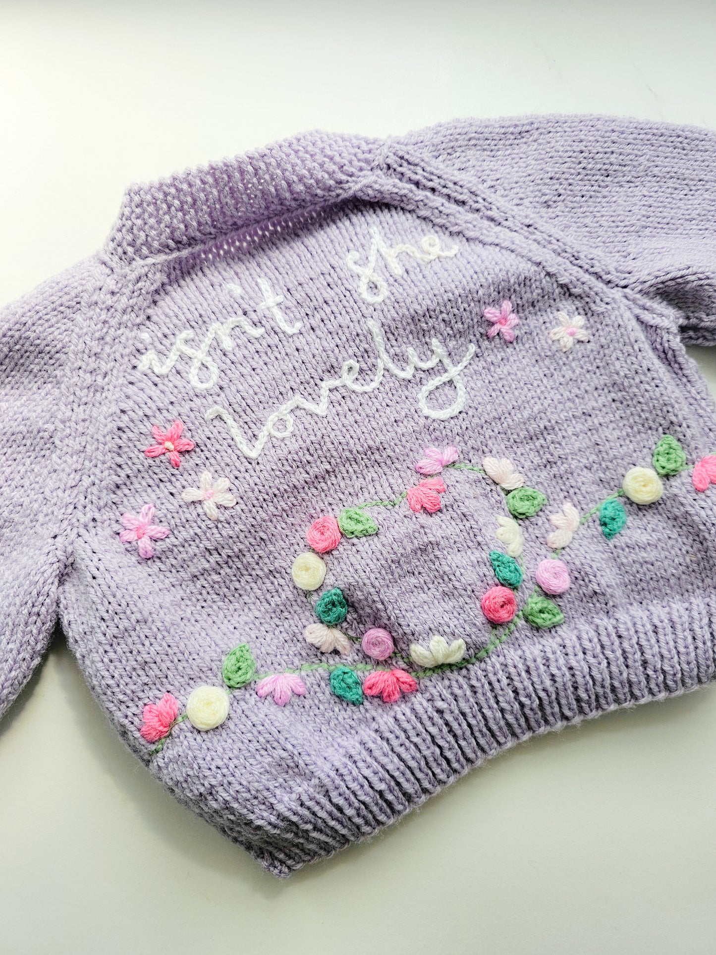 Isn't She Lovely Cardigan - Lavender (made to order)